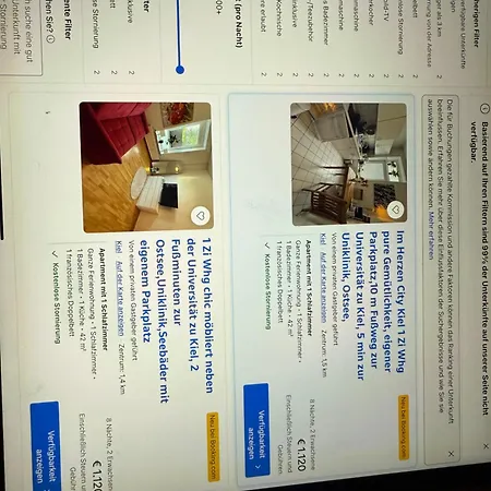 1 Zi Whg An Der Universitaet Zu Kiel-alsenstrasse 17, Perfekt Als Schadenwohnung, Eigener Parkplatz, Grosse Wohnkueche, Wlan, Gemuetlich Moebliert, Je 3 Min Zur Universitaetsklinik, Ostsee, Seebaeder, City, Luxusfaehren *